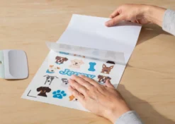 Cricut Adesivi Impermeabili e Stampabili formato A4 Bianco Olografico 5 fogli