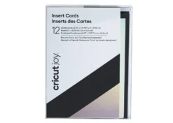 Cricut Biglietti Inserto Nero/Argento Olografico 10,7cmx13,9cm