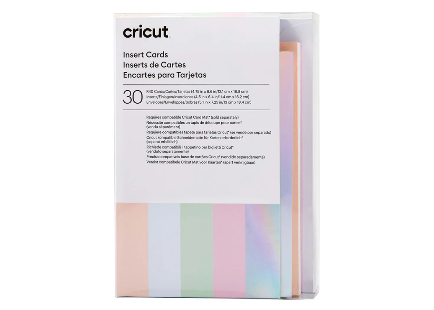 Cricut Biglietti Inserto 30 Pezzi Collezione Princess R40 12,1×16,8cm