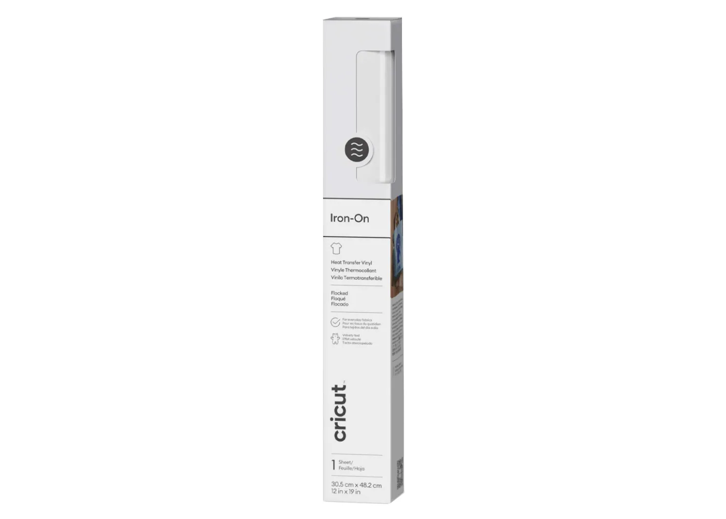 Cricut Iron-on Floccato Bianco 30,5 cm x 48,3 cm
