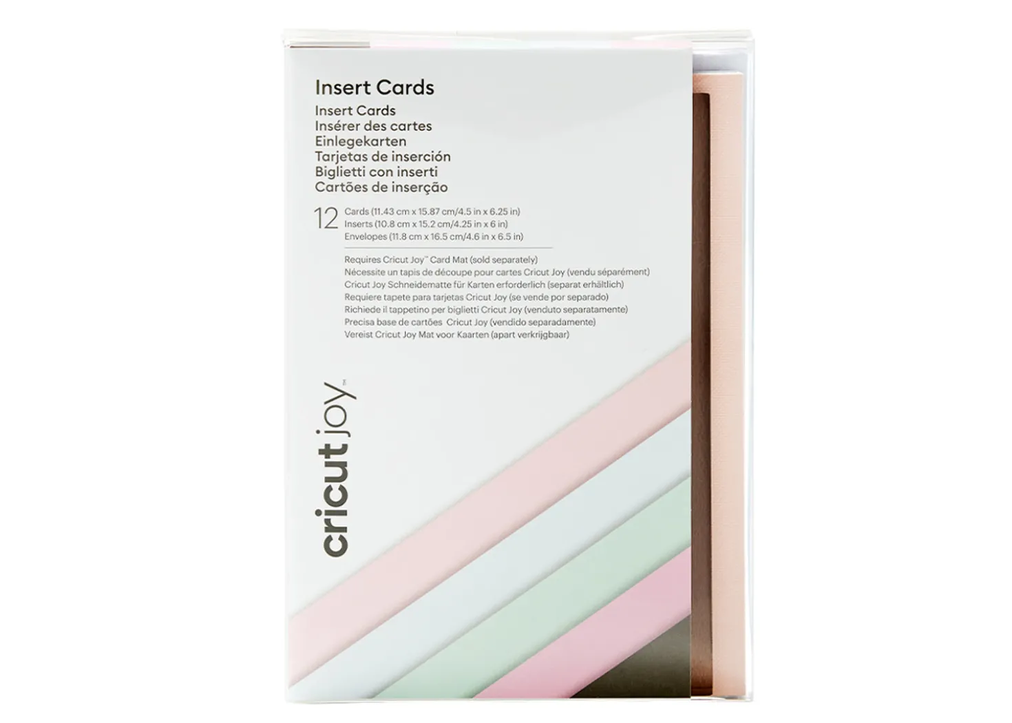 Cricut Joy Biglietti Inserto 12 Pezzi Macarons 11,4cmx15,9cm