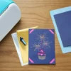 Cricut Joy Biglietti Inserto e lamine Collezione Blue Lagoon 8 Pezzi 11,4cmx15,9cm