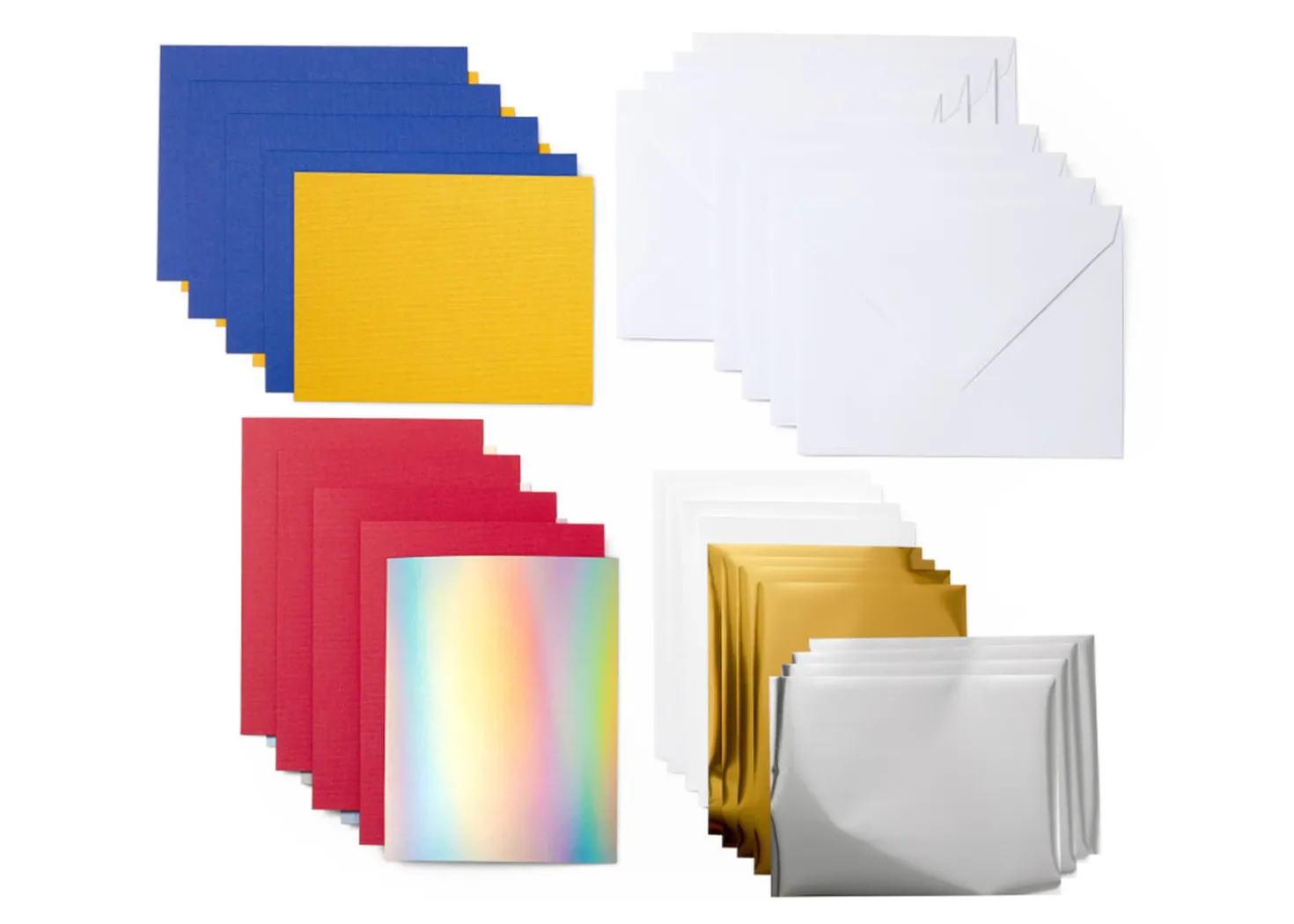 Cricut Joy Biglietti Inserto e lamine Collezione Celebration Sampler 8 Pezzi 11,4cmx15,9cm
