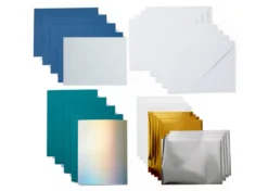 Cricut Joy Biglietti Inserto e Lamine Collezione Blue Lagoon 8 Pezzi 10,8cmx14cm