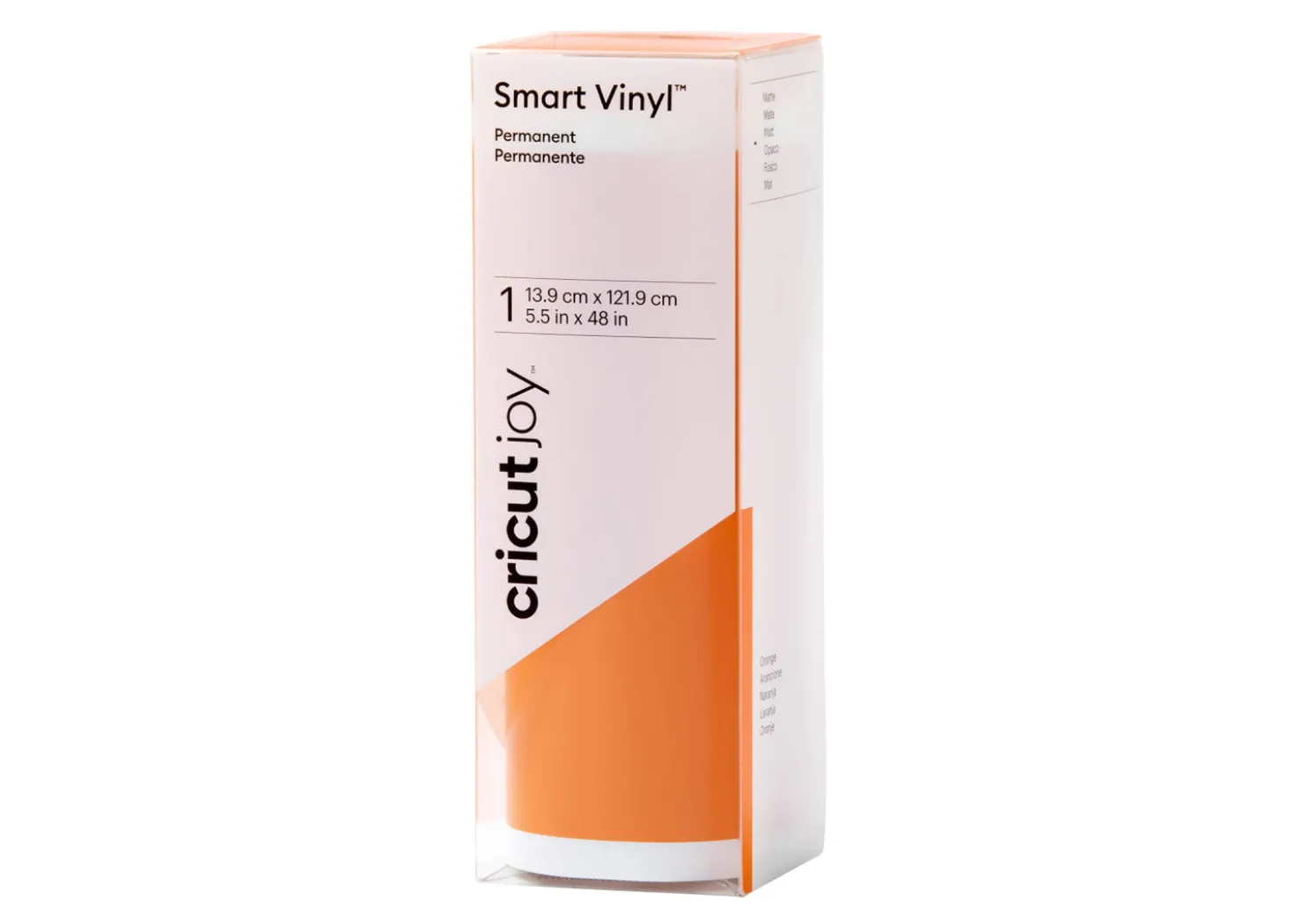 Cricut Joy Vinile Smart Arancione Permanente Opaco 13,9cmx1,22m