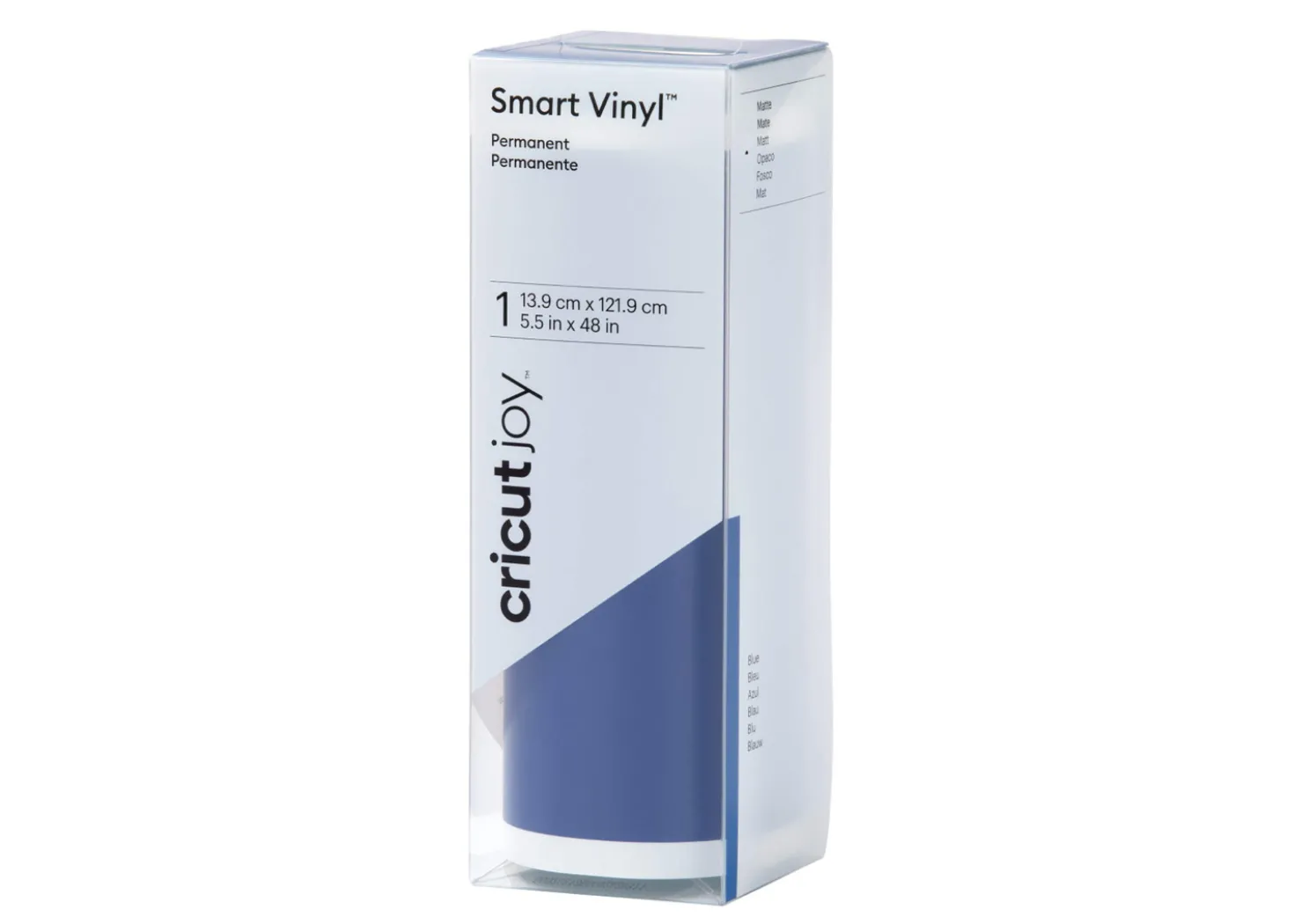 Cricut Joy Vinile Smart Blu Permanente Opaco 13,9cmx1,22m