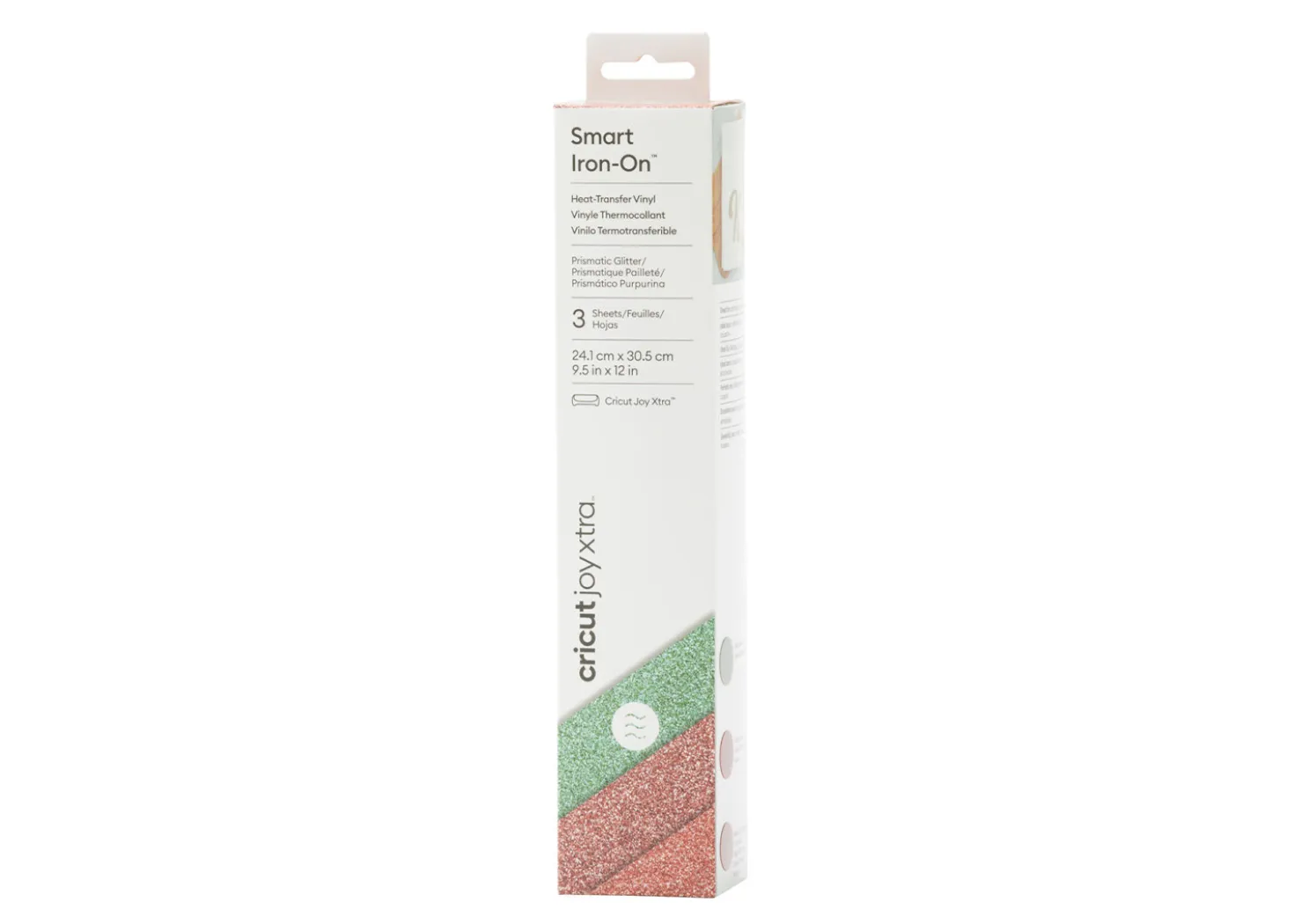 Cricut Joy Xtra Smart Iron-On Glitter Collezione Sea Sparkle 3 fogli 24,1cmx30,5cm