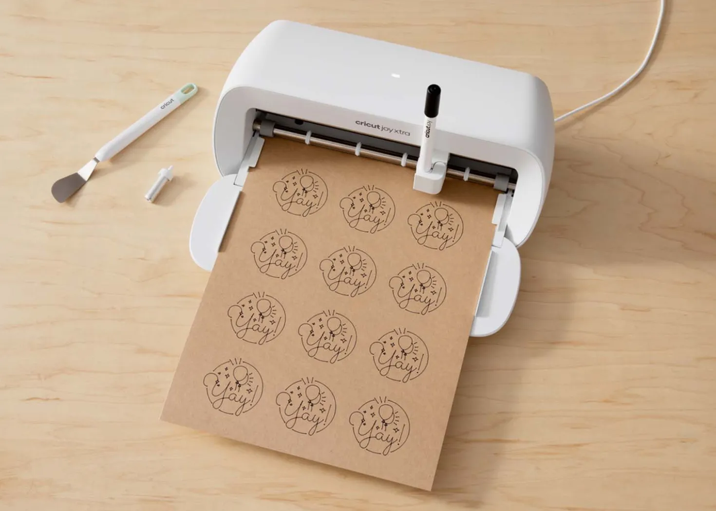 Cricut Joy Xtra Smart Label Carta effetto Kraft 3 fogli 24,1cmx30,5cm
