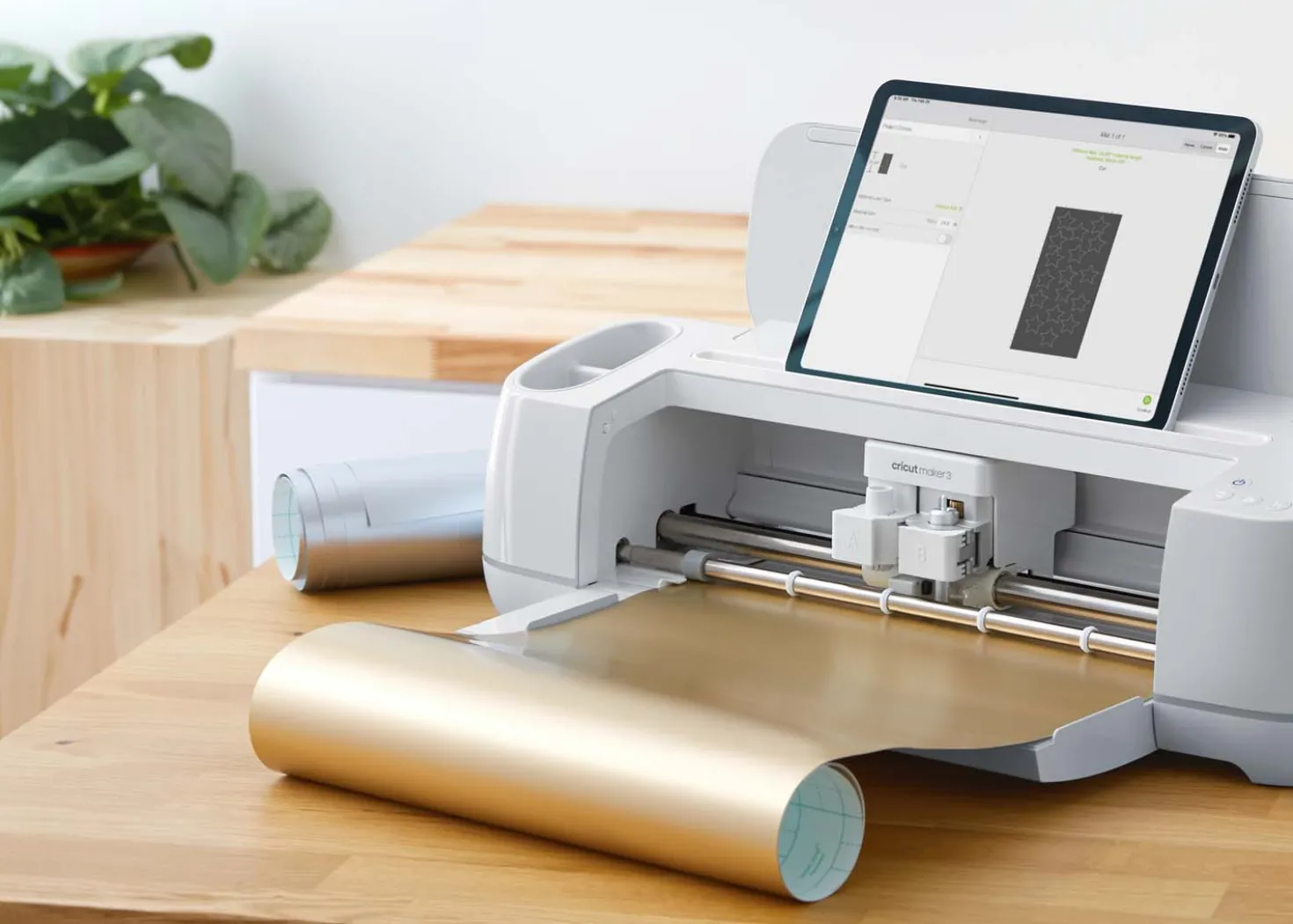 Cricut Smart Vinyl Vinile Permanente Oro Brillante 33cmx3,66m