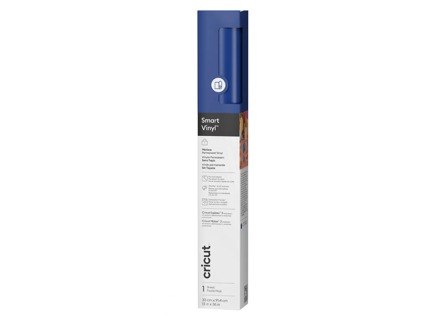 Cricut Smart Vinyl Vinile Permanente Blu 33cmx91,4cm