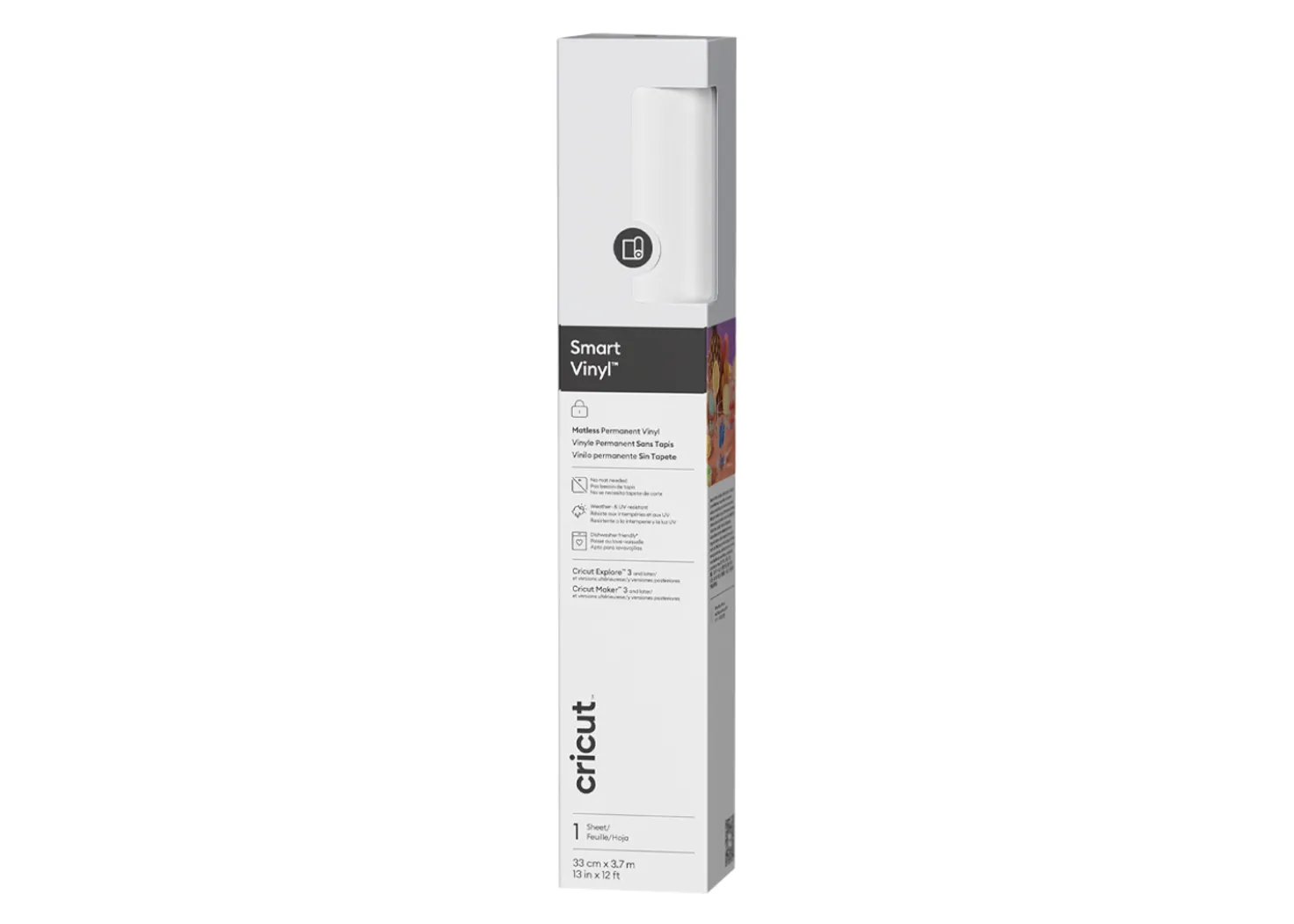 Cricut Smart Vinyl Vinile Permanente Bianco 33cmx3,7m