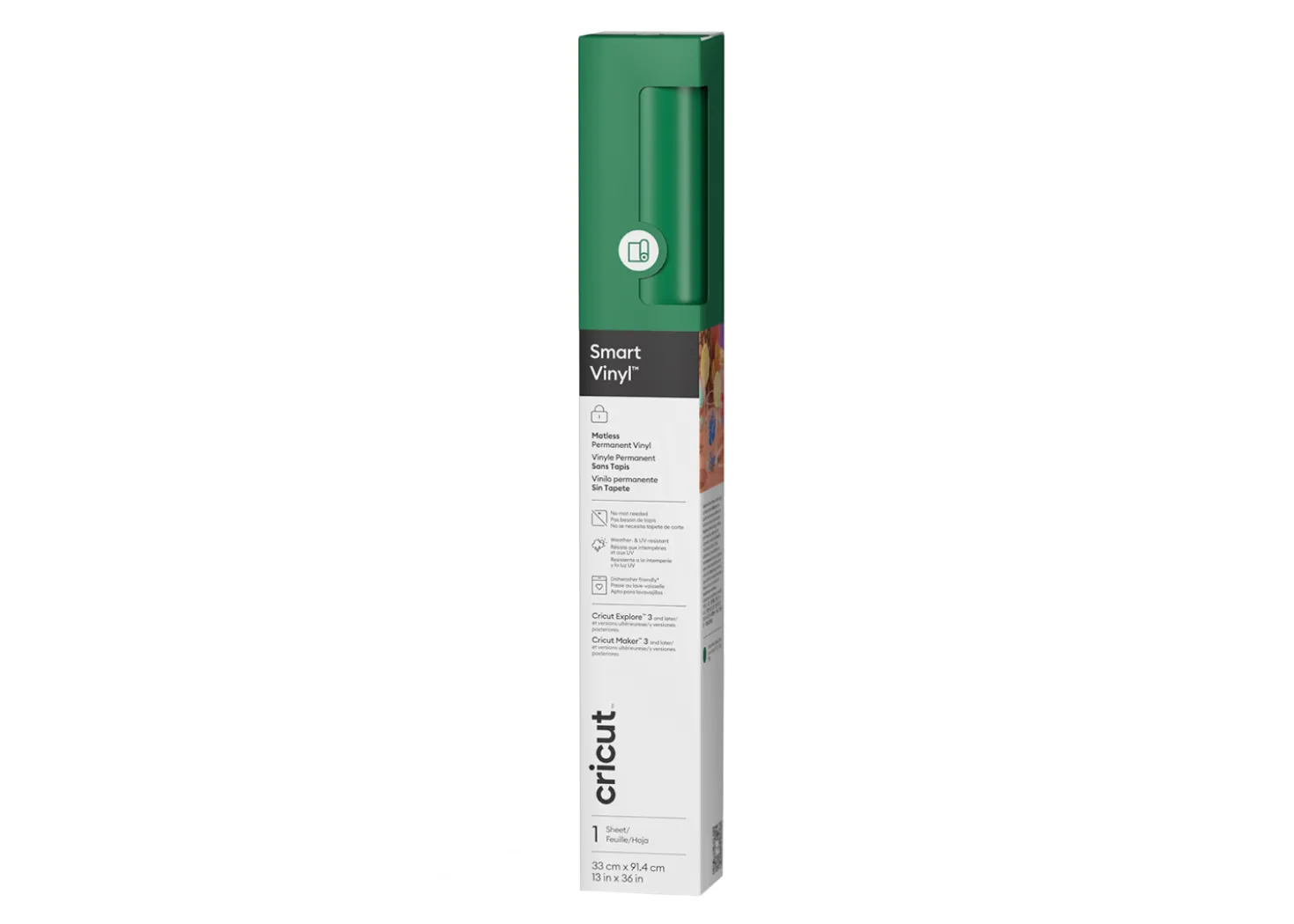 Cricut Smart Vinyl Vinile Permanente Verde Prato 33cmx91,4cm