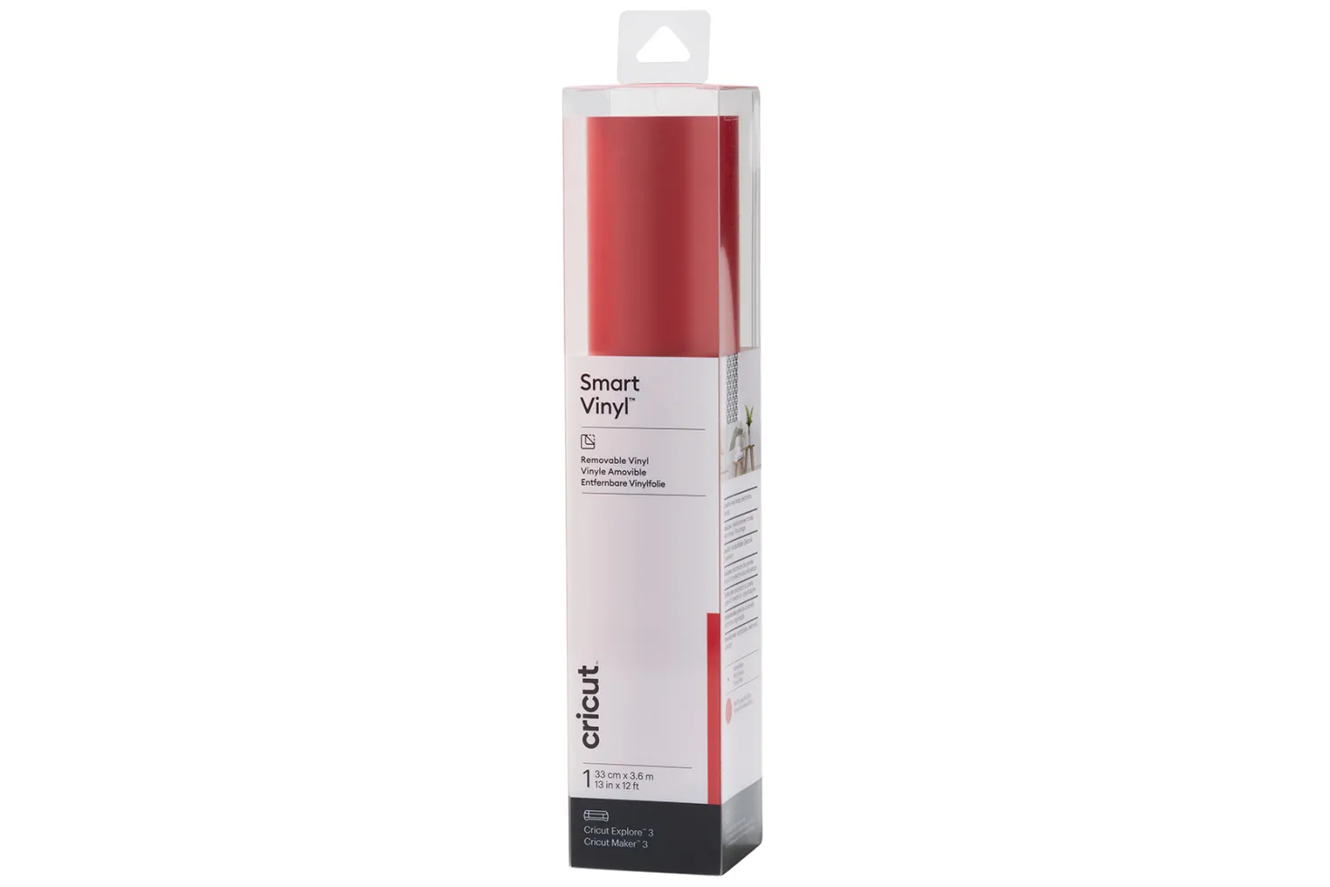Cricut Smart Vinyl Vinile Removibile Rosso 33cmx3,66m