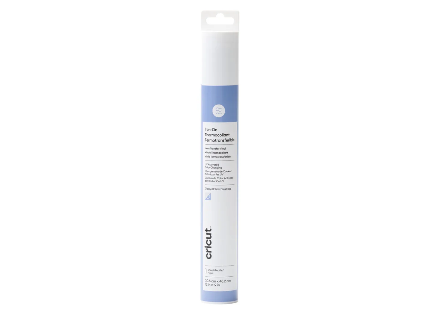 Cricut Termoadesivo Cambia Colore con i Raggi UV Bianco-Blu 30,5cmx48,2cm