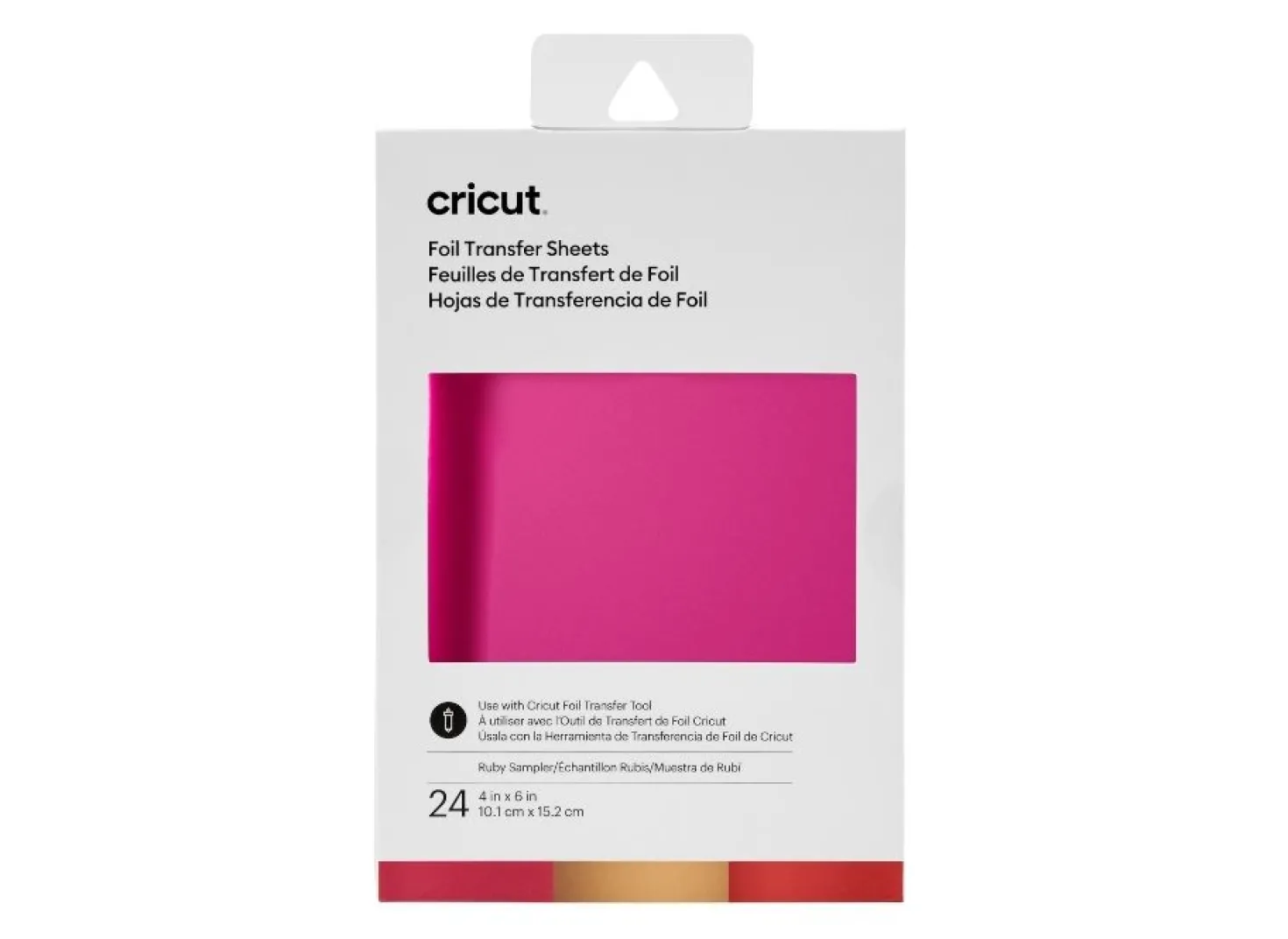 Cricut Transfer Foil 24 Fogli di Lamina “Rubino”
