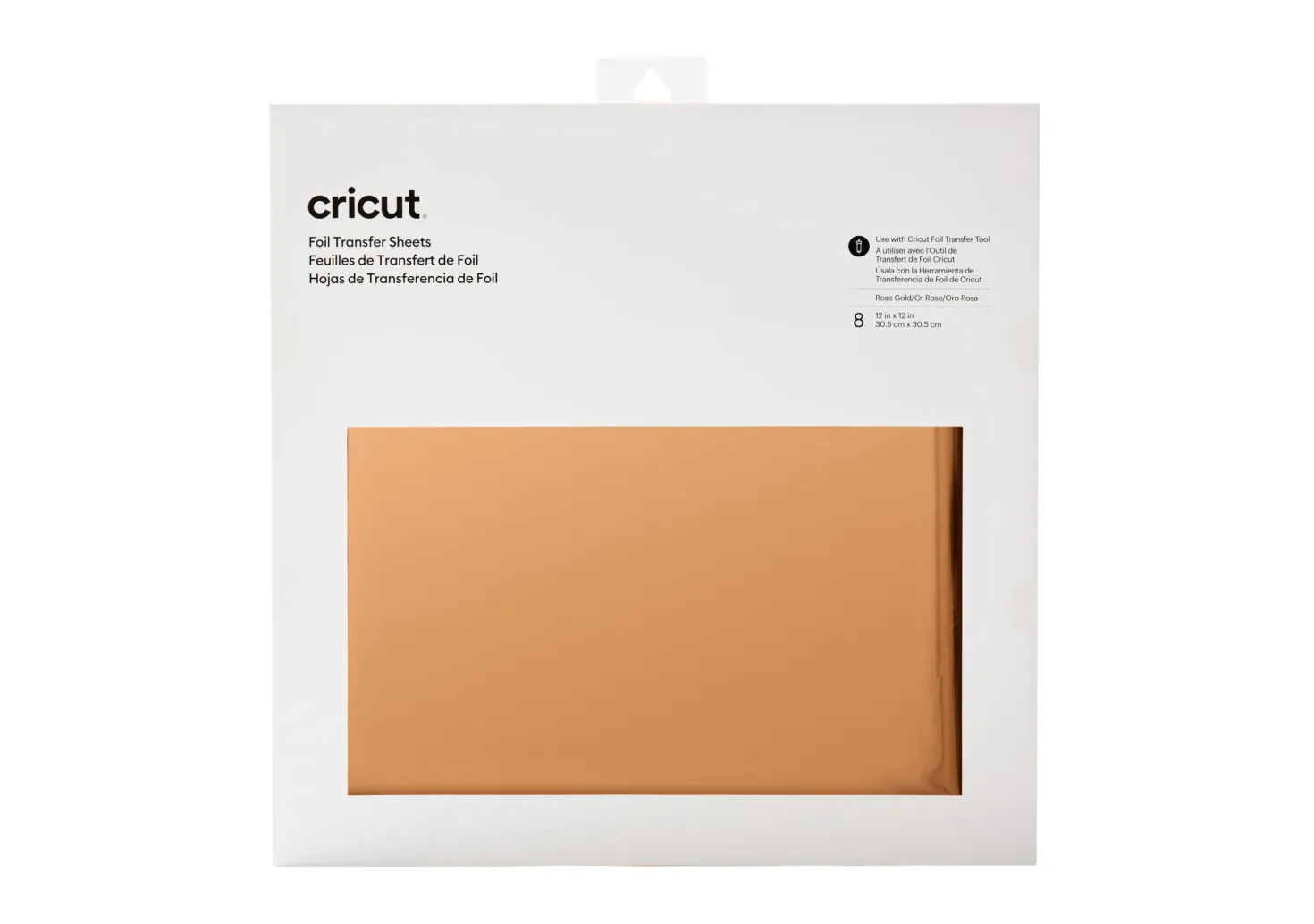 Cricut Transfer Foil 8 Fogli di Lamina Oro Rosa