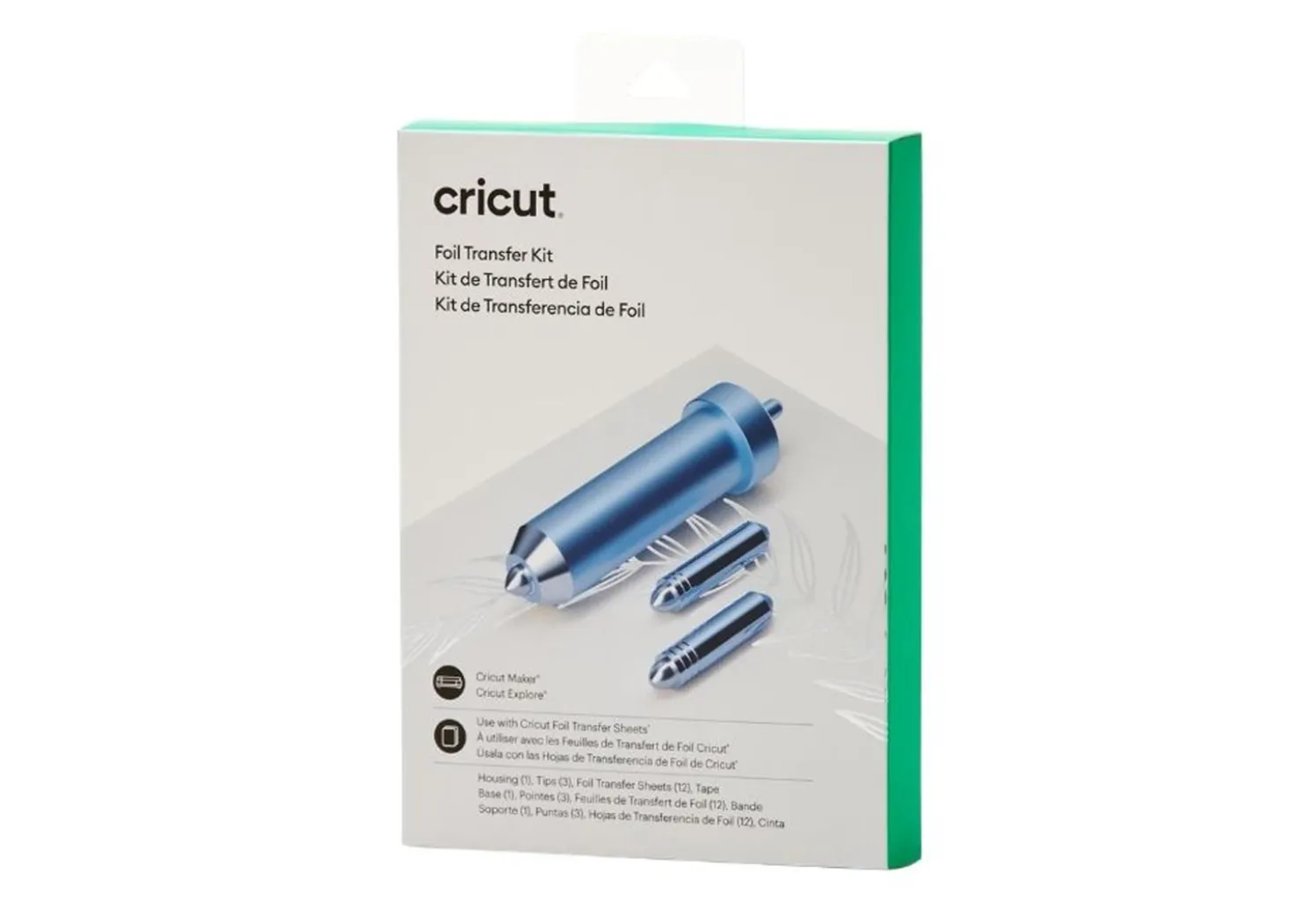 Cricut Transfer Foil Kit 3 punte, porta punte e fogli laminati