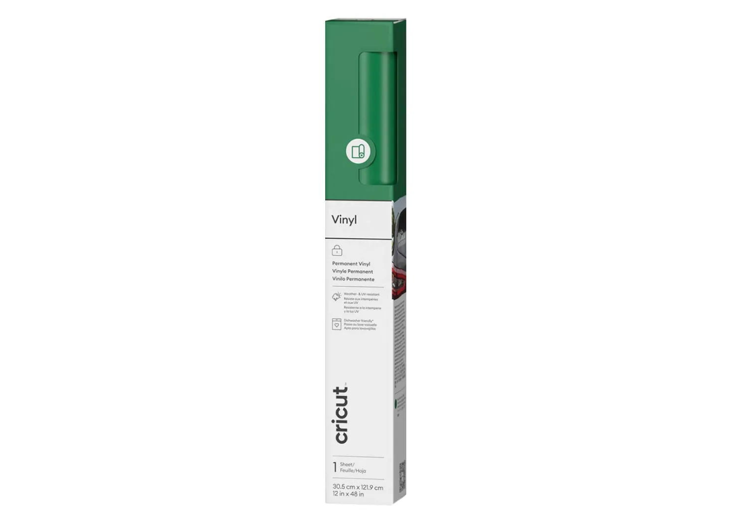 Cricut Vinile Premium Permanente Verde Erba 30,5cmx121,9cm