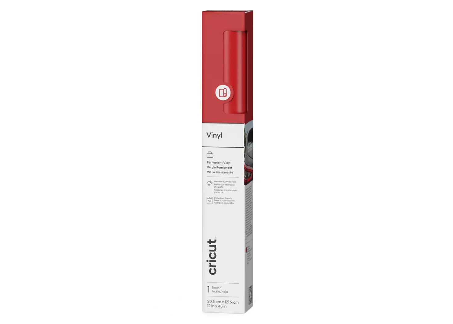 Cricut Vinile Premium Permanente Rosso Pomodoro 30,5cmx121,9cm