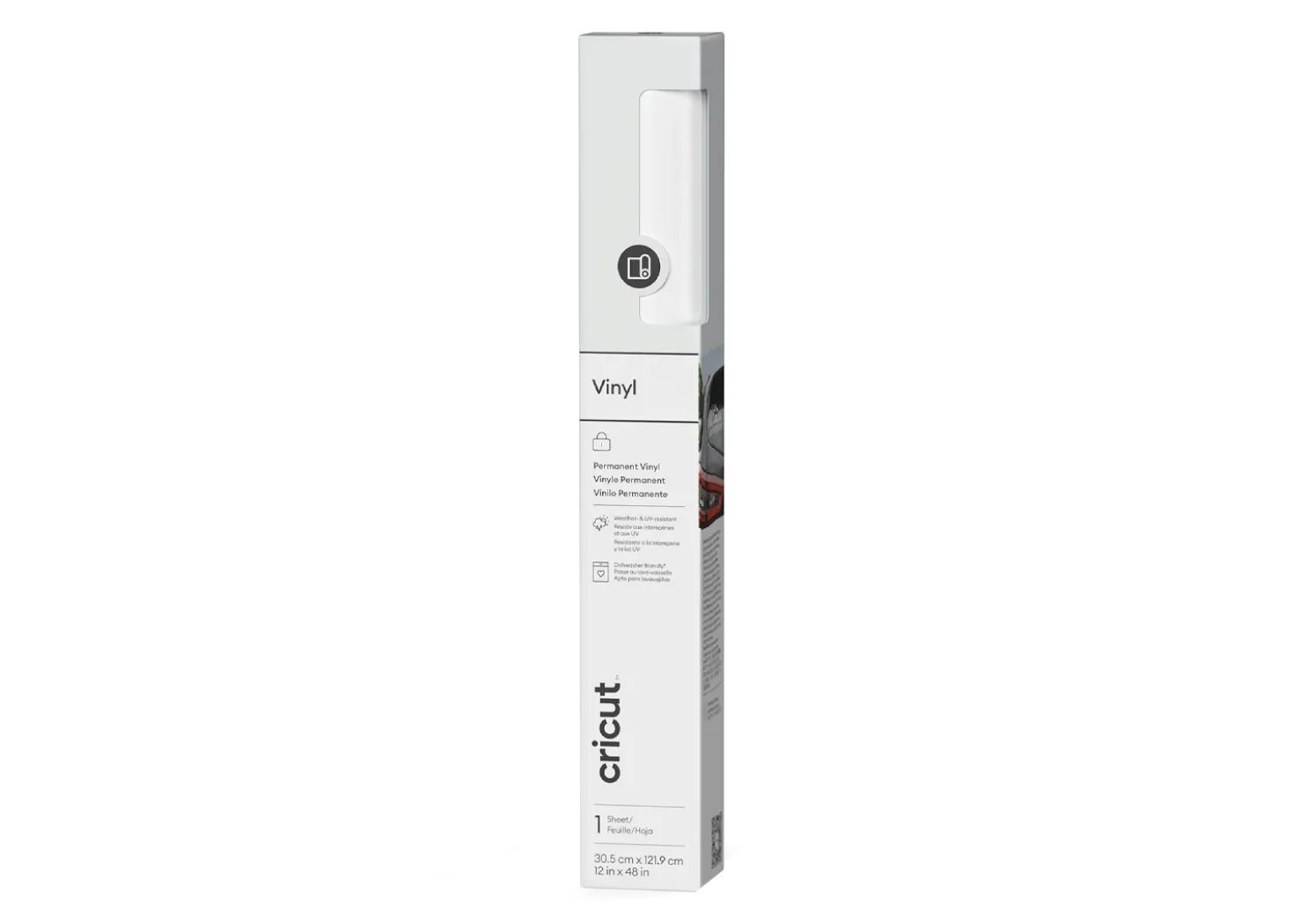 Cricut Vinile Premium Permanente Bianco 30,5cmx121,9cm