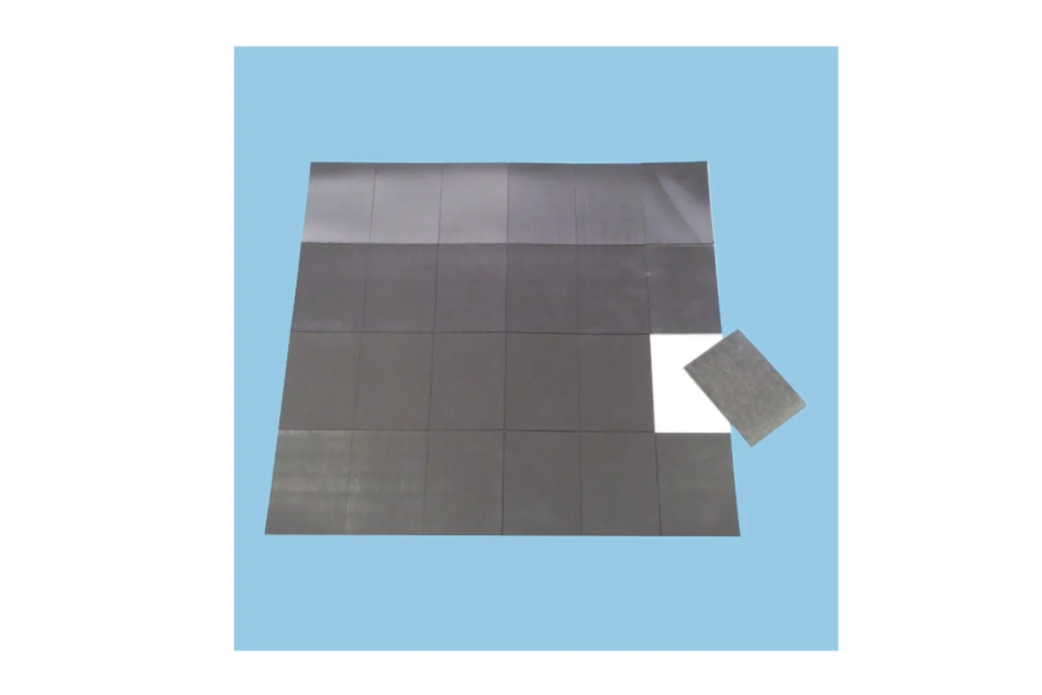 Foglio 24 pezzi magneti adesivi 50×70 mm