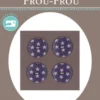 Frou Frou 4 Bottoni Stelline