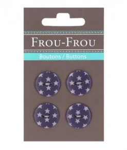 Frou Frou 4 Bottoni Stelline