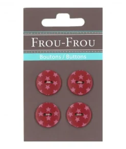 Frou Frou 4 Bottoni Stelline