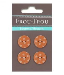 Frou Frou 4 Bottoni Stelline