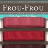 Frou-Frou 3 nastri in grosgrain tonalità rosso