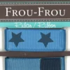 Frou-Frou, 2 nastri in grosgrain blu inverso e stellato