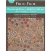 Frou-Frou scampolo di tessuto termoadesivo fiorito giallo