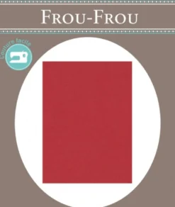 Frou-Frou scampolo di tessuto termoadesivo rosso