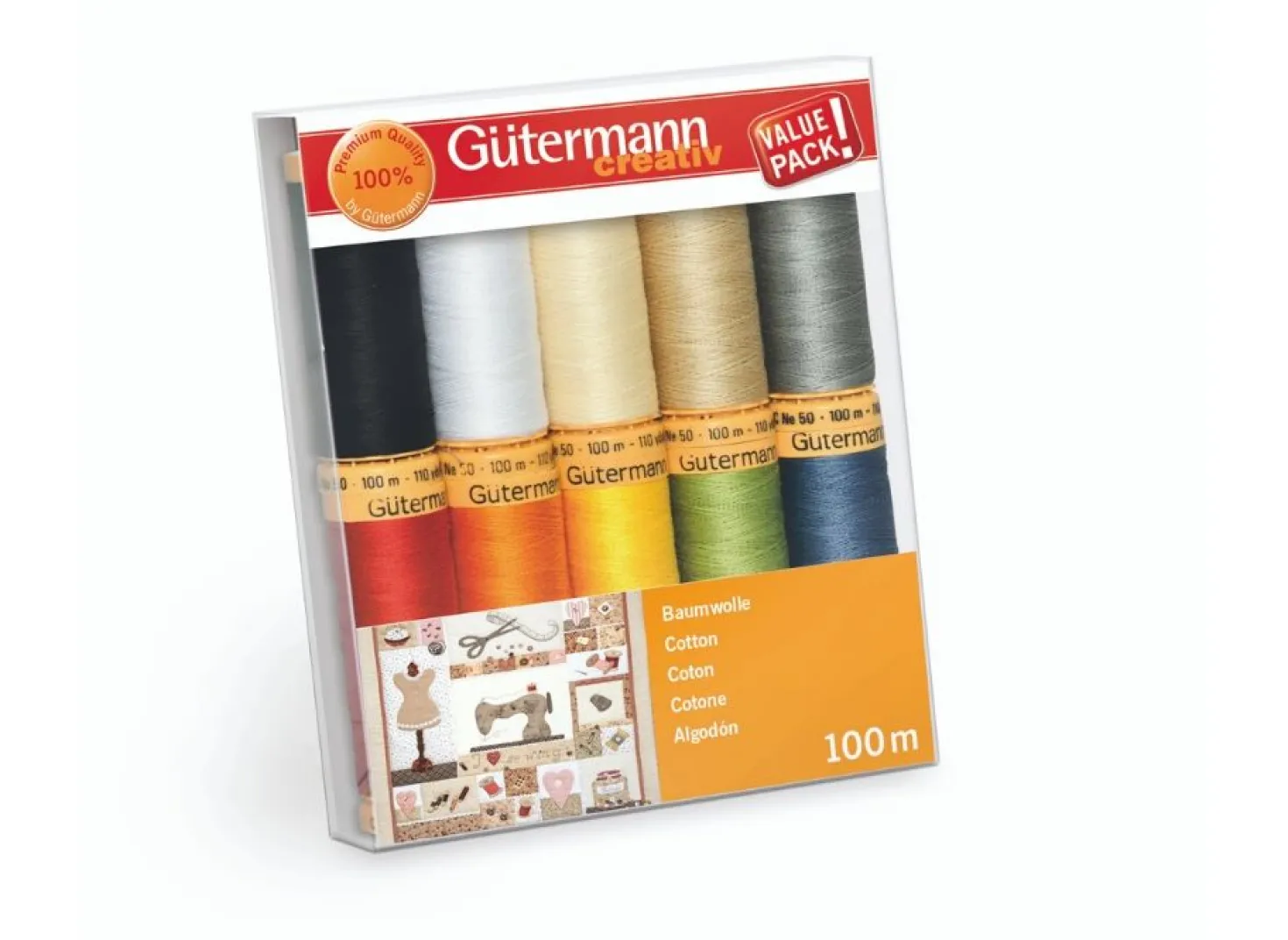 Gutermann Kit 10 Filati Cotone