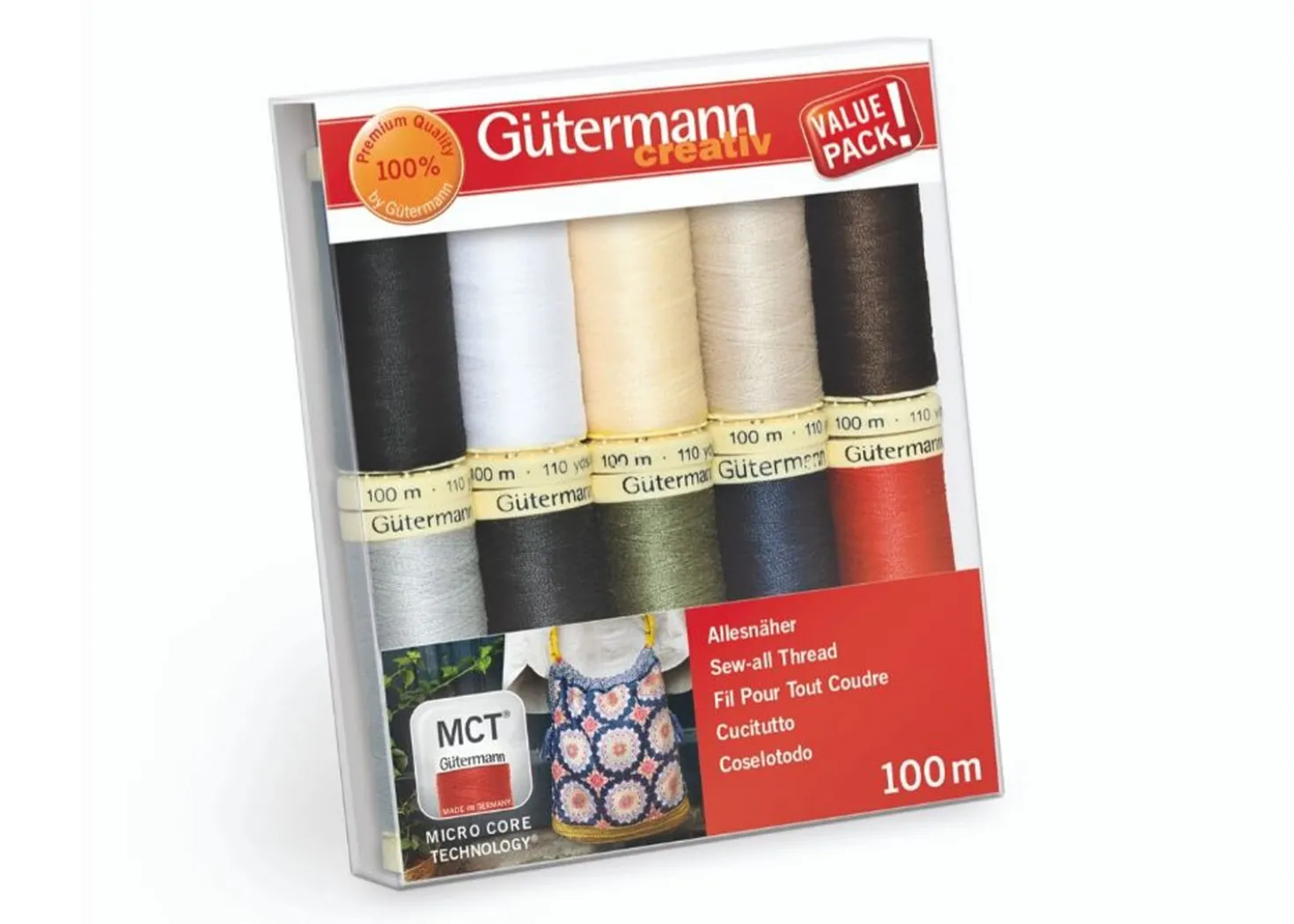 Gutermann Kit 10 Filati Cucitutto