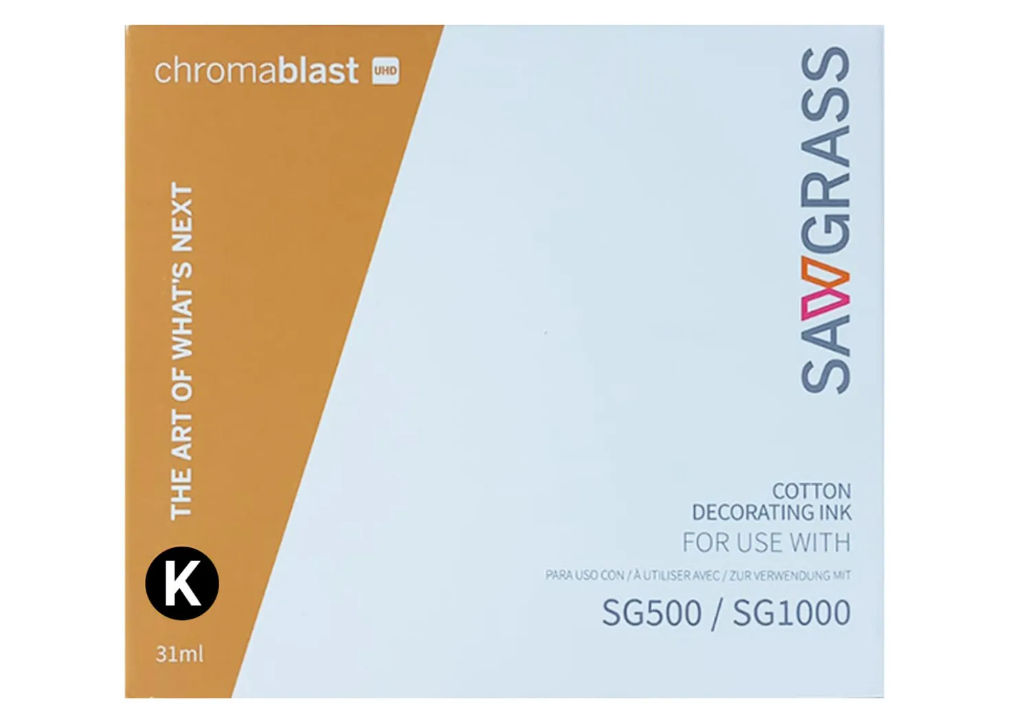 Inchiostro in gel Chromablast 31 ml Nero per SG500 e SG1000
