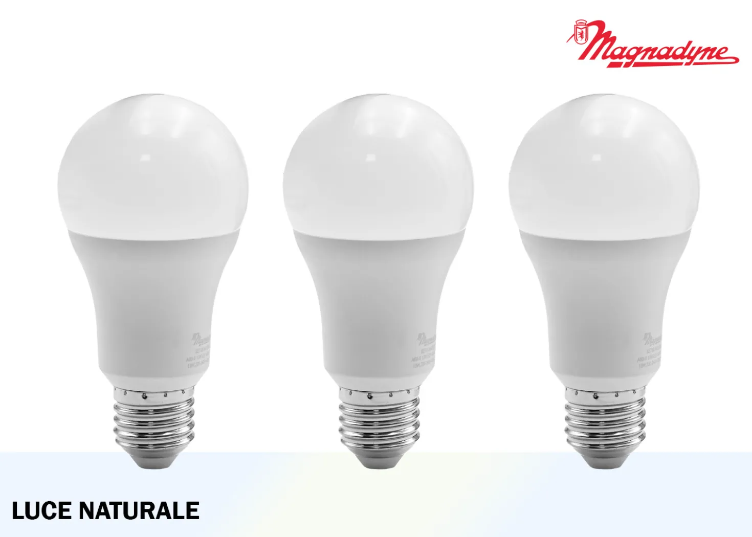 Magnadyne Lampadina LED A60 NAT Set 3 Pezzi
