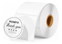 Munbyn Etichette Termiche Rotonde Bianco 750pz 50mm