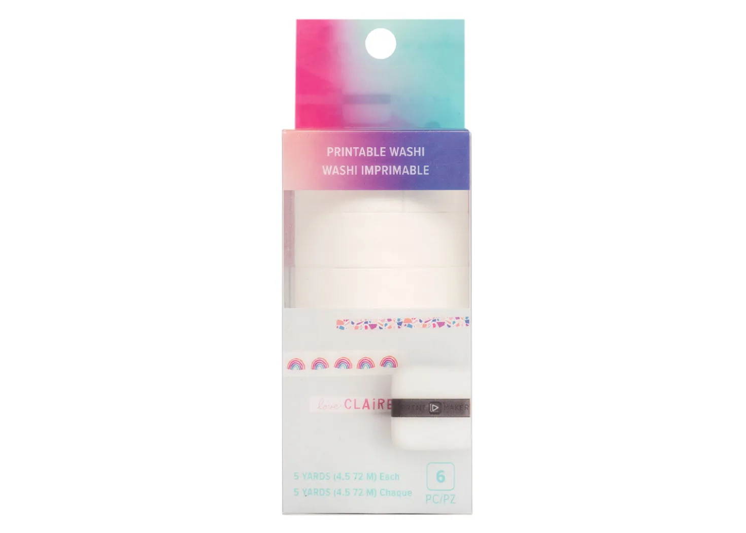 Nastro Stampabile Washi 3 Misure – 10/15/25mmX4,5m