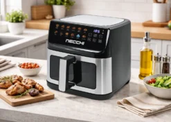 Necchi Friggitrice ad Aria 11L Doppia Resistenza 1800W + 500W