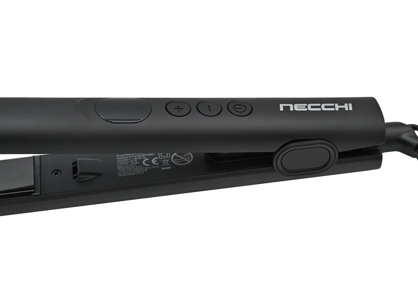 Necchi NC695 Piastra slim in titanio per capelli 52W