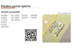 Necchi Piedino Punta Aperta