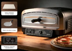 Necchi Pizza Genio Forno per Pizza digitale con teglia pizza