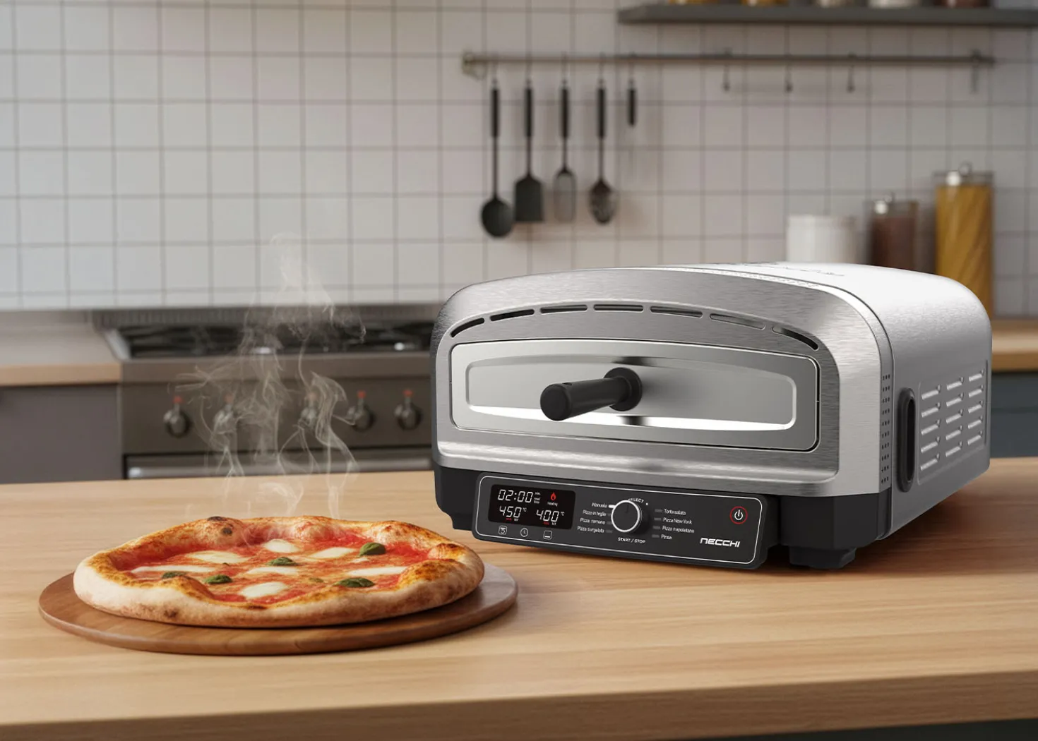 Necchi Pizza Genio Forno per Pizza digitale