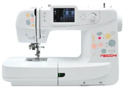 Necchi Sweet NE210 Macchina per Cucire e Ricamare in collaborazione con Eleonora Galvagno con Tablet e Software DRAWings Creative