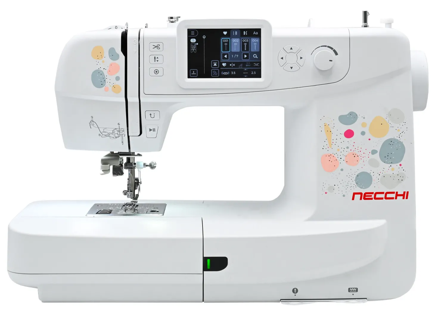 Necchi Sweet NE210 Macchina per Cucire e Ricamare in collaborazione con Eleonora Galvagno con Tablet e Software DRAWings Creative
