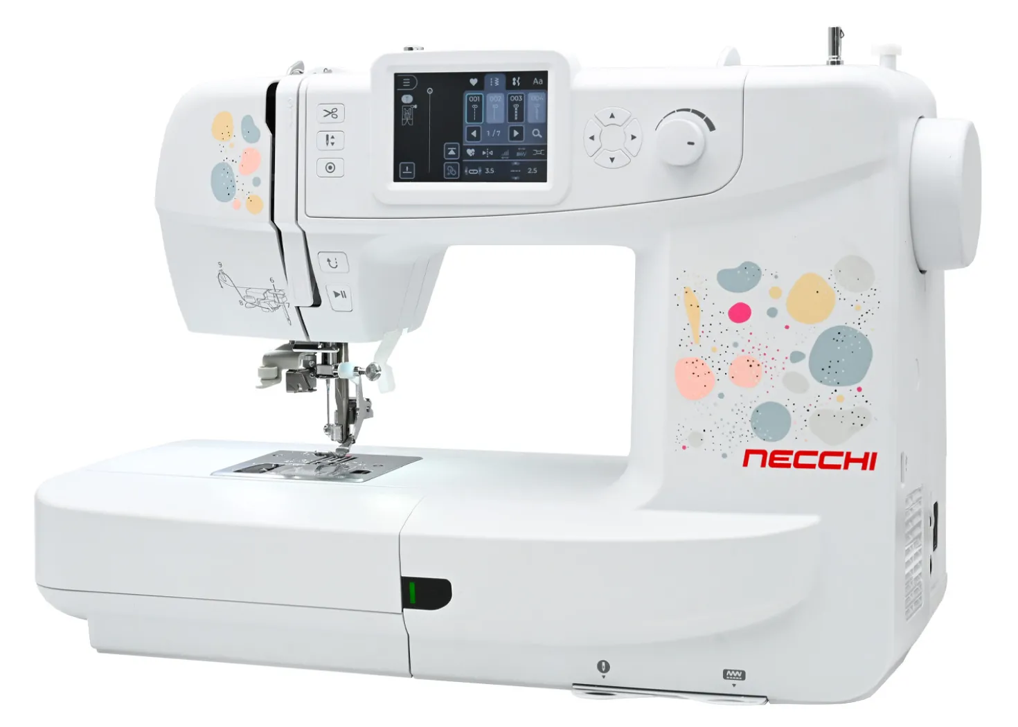 Necchi Sweet NE210 Macchina per Cucire e Ricamare in collaborazione con Eleonora Galvagno con Tablet e Software DRAWings Creative