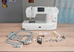 Necchi Sweet NE210 Macchina per Cucire e Ricamare in collaborazione con Eleonora Galvagno con Tablet e Software DRAWings Creative