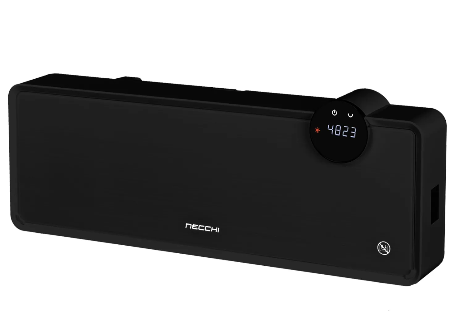 Necchi Termoventilatore a Parete Nero