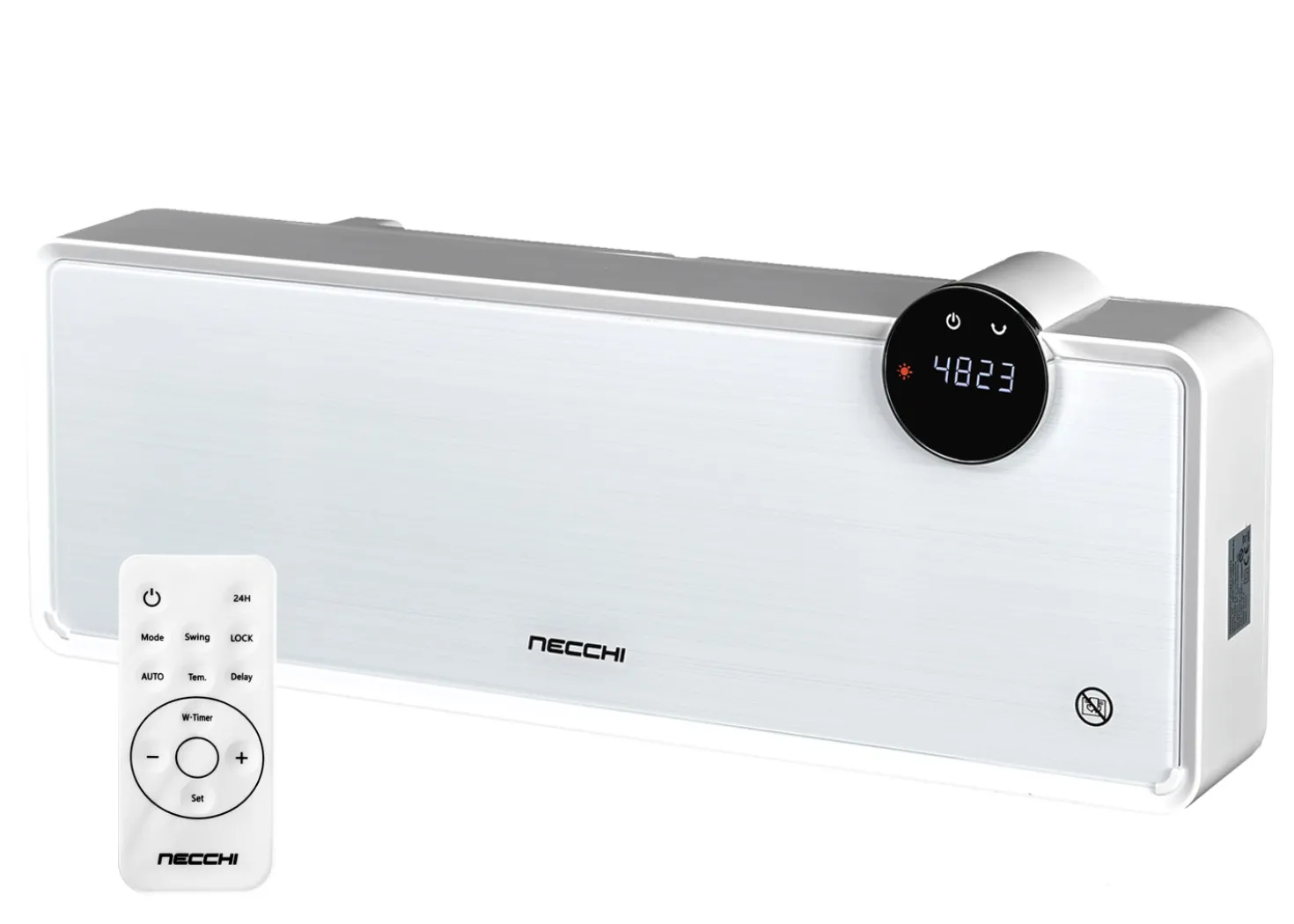 Necchi Termoventilatore a parete Bianco